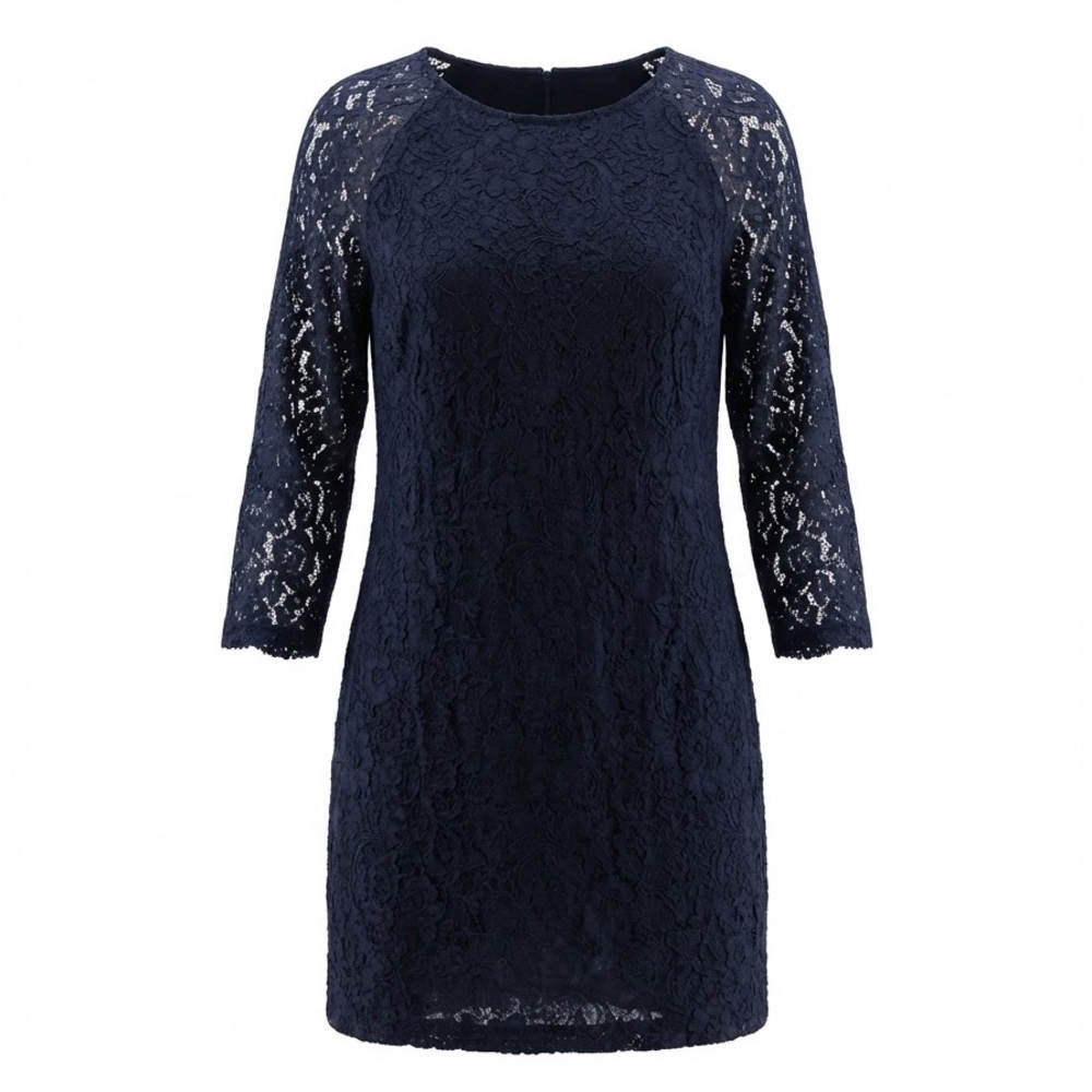 Elegant Black Lace Sheath Dress